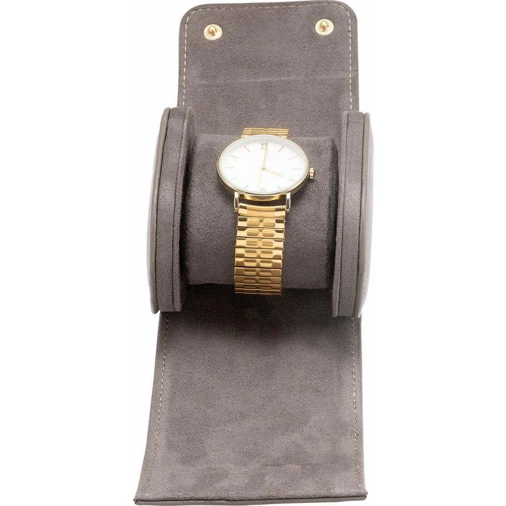 Assaleh Watch Roll Travel Case  | 61-10024:10002:T Gray - Image 4