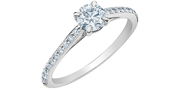 Solitaire Ring | 14kt White Gold | 0.51ct Lab Grown Diamond (total 0.71ct) - Image 3
