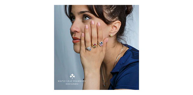 Sapphire and diamonds ring 14kt white gold | ML873WSA - Image 4