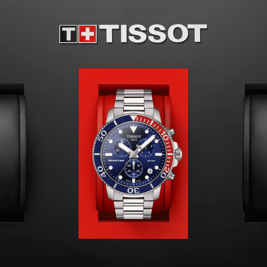 Tissot Seastar 1000 Quartz Chronograph Blue-Red | T1204171104103 - Image 5